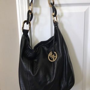 Michael Kors Black Leather Handbag
